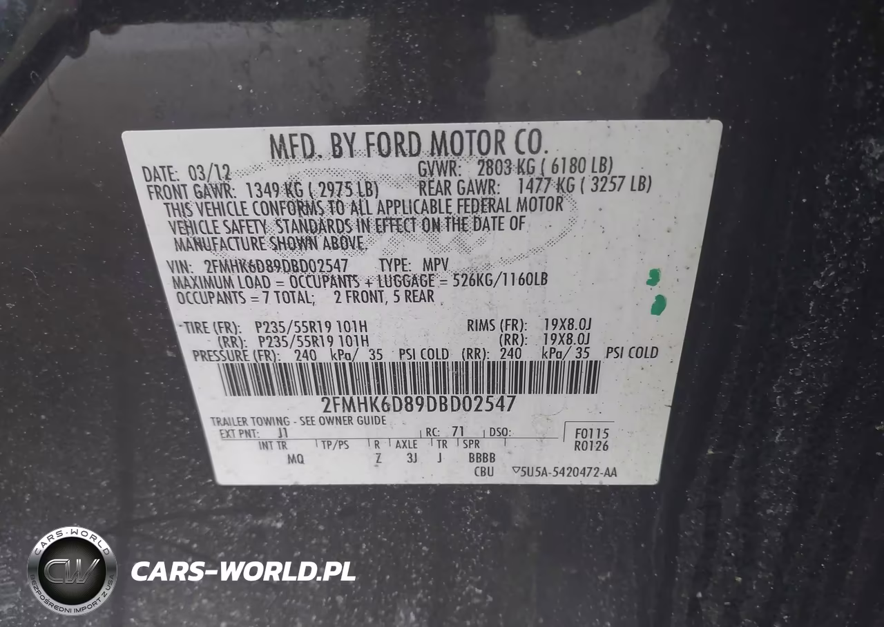 2013 Ford Flex Limited VIN:2FMHK6D89DBD02547 - 9