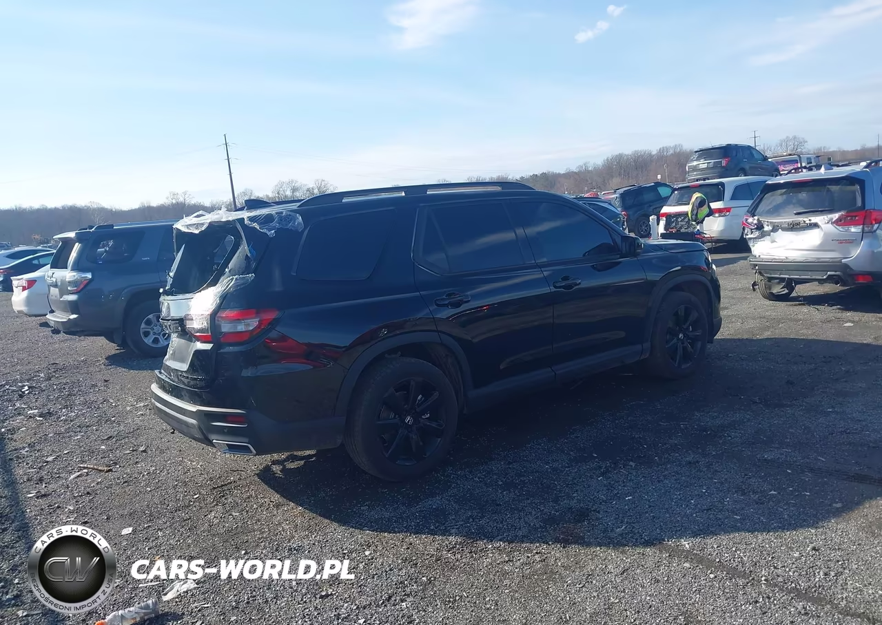 2025 Honda Pilot Black VIN:5FNYG1H91SB177118 - 4