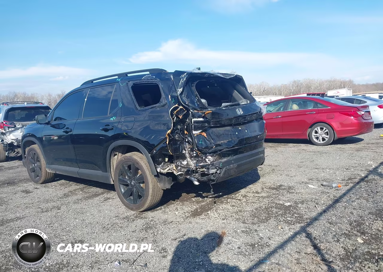 2025 Honda Pilot Black VIN:5FNYG1H91SB177118 - 6