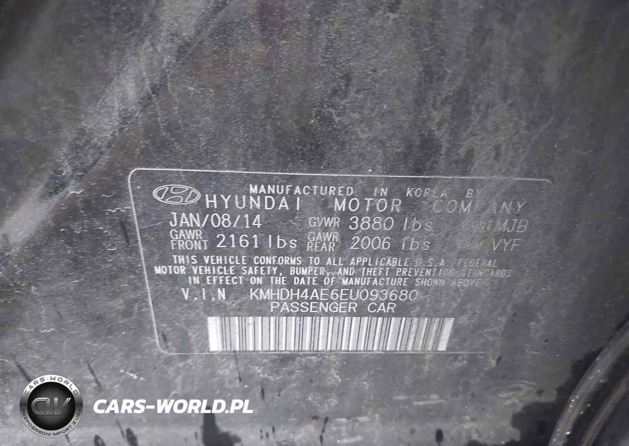 2014 Hyundai Elantra Se VIN:KMHDH4AE6EU093680 - 9