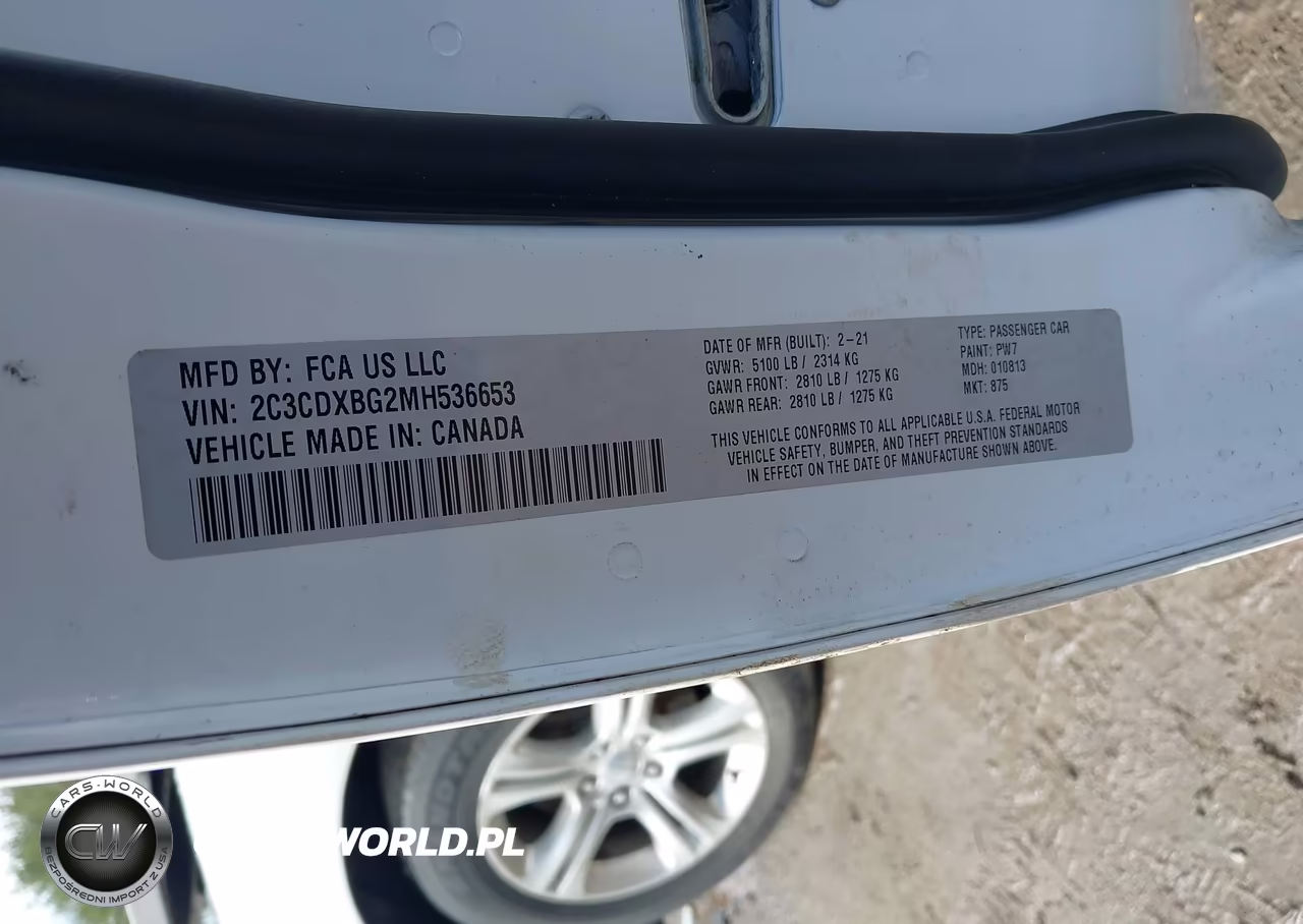 2021 Dodge Charger Sxt Rwd VIN:2C3CDXBG2MH536653 - 9