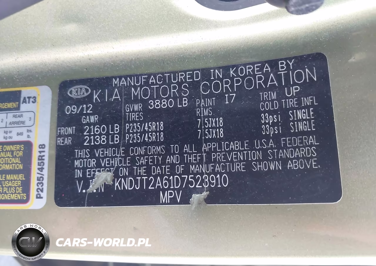 2013 Kia Soul ! VIN:KNDJT2A61D7523910 - 9