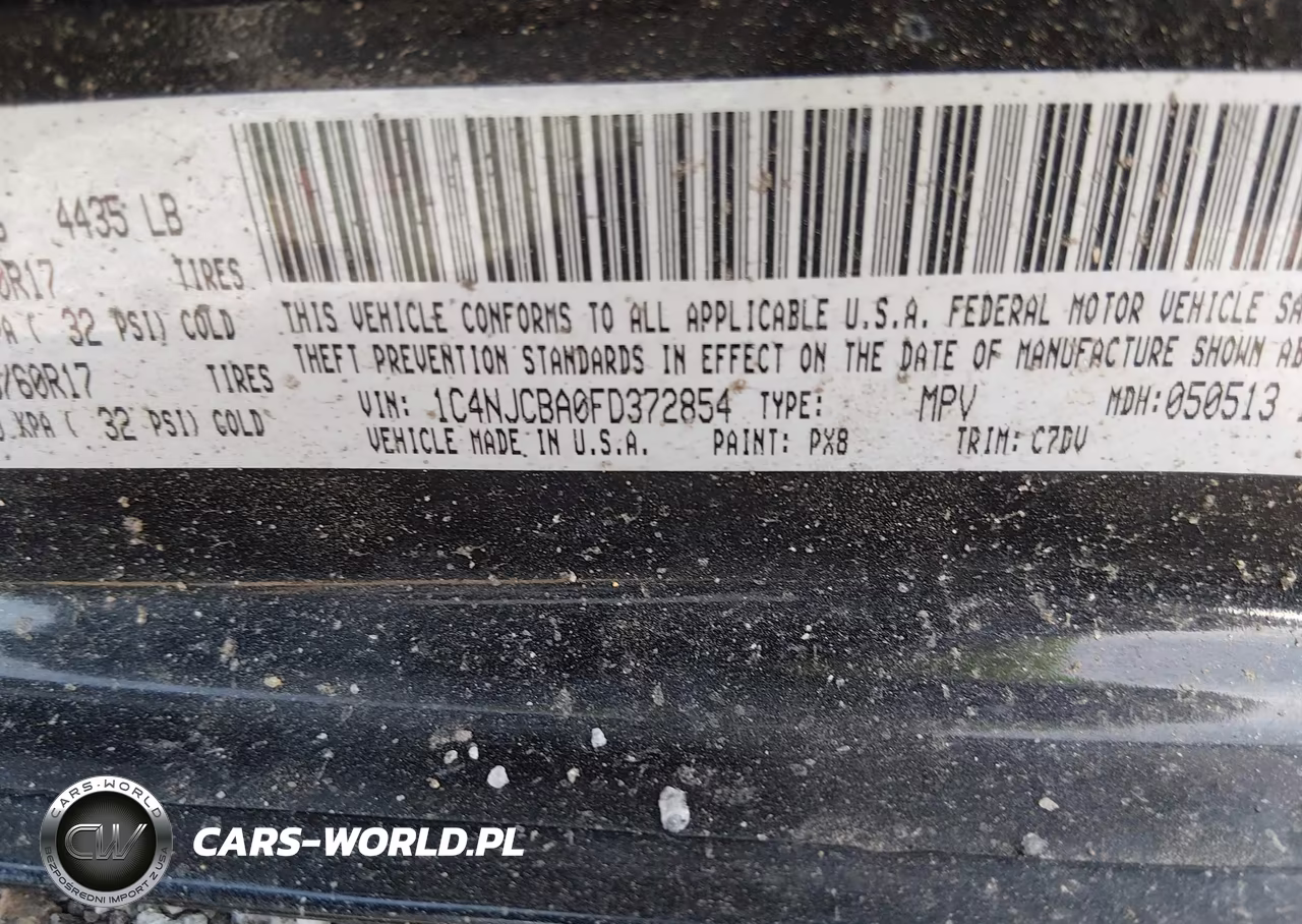 2015 Jeep Compass Sport VIN:1C4NJCBA0FD372854 - 9