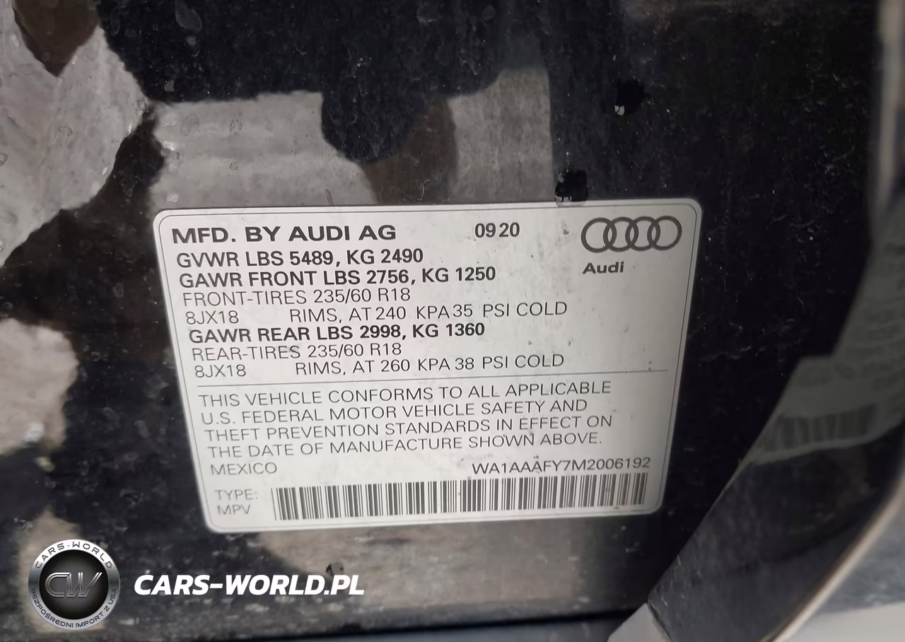 2021 Audi Q5 Premium 45 Tfsi Quattro S Tronic VIN:WA1AAAFY7M2006192 - 9