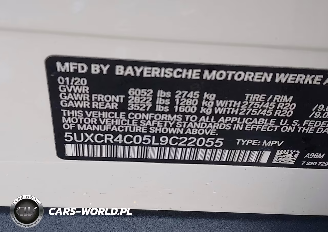 2020 BMW X5 Sdrive40I VIN:5UXCR4C05L9C22055 - 9