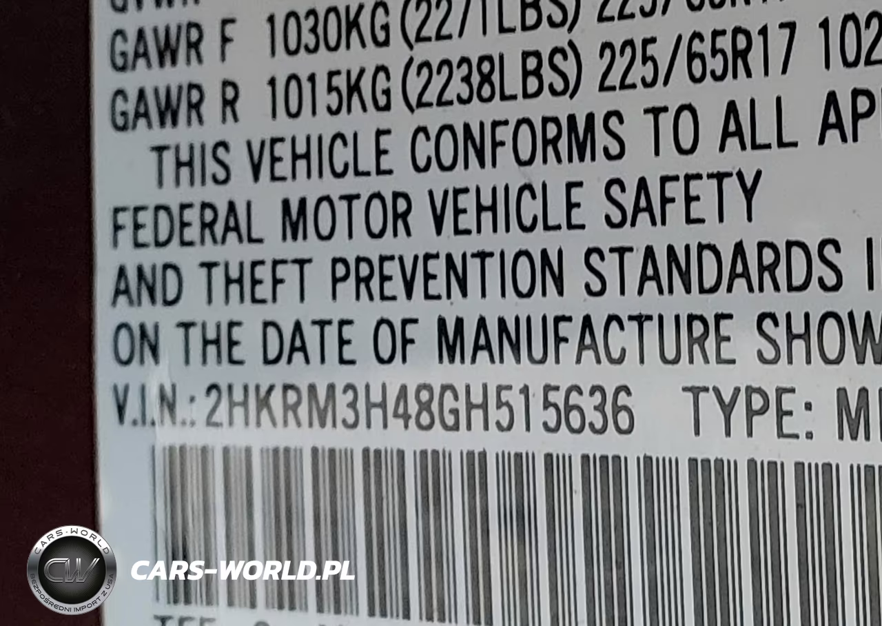 2016 Honda Cr-V Se VIN:2HKRM3H48GH515636 - 9