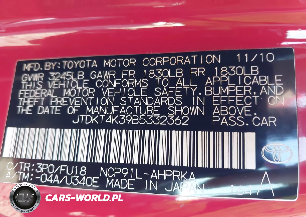 2011 Toyota Yaris VIN:JTDKT4K39B5332362 - 9