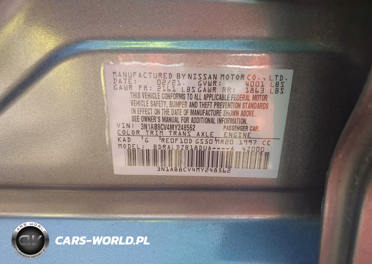 2021 Nissan Sentra Sv Xtronic Cvt VIN:3N1AB8CV4MY248562 - 9