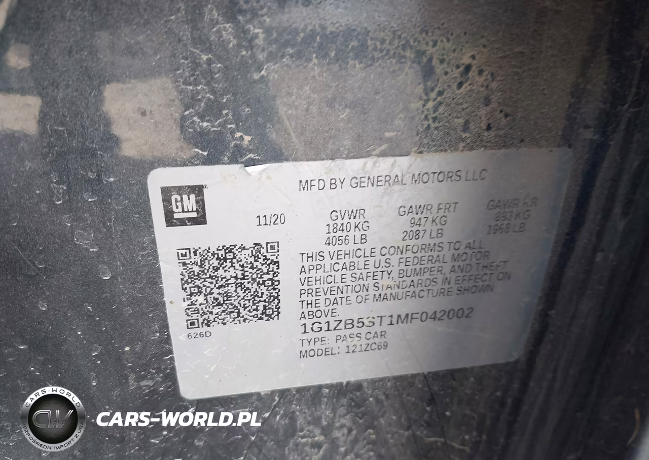 2021 Chevrolet Malibu Fwd Ls VIN:1G1ZB5ST1MF042002 - 9
