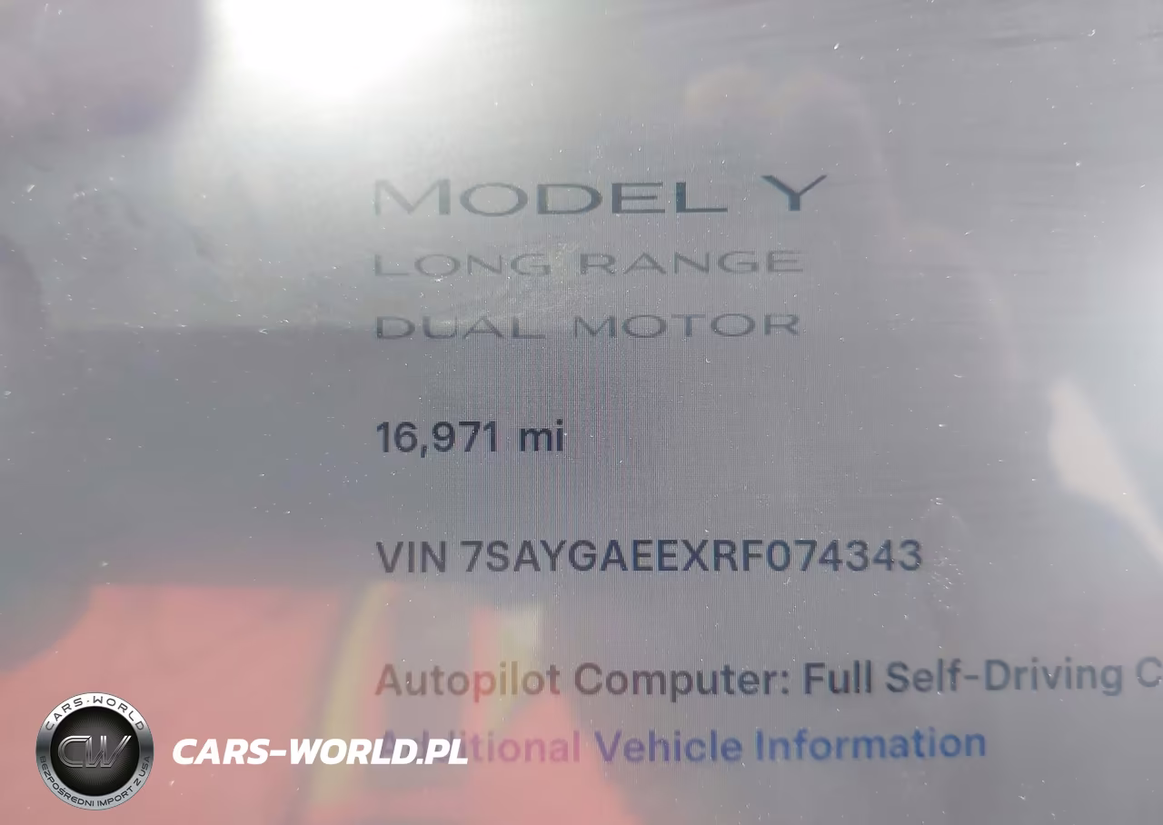 2024 Tesla Model Y Long Range Dual Motor All-Wheel Drive VIN:7SAYGAEEXRF074343 - 15