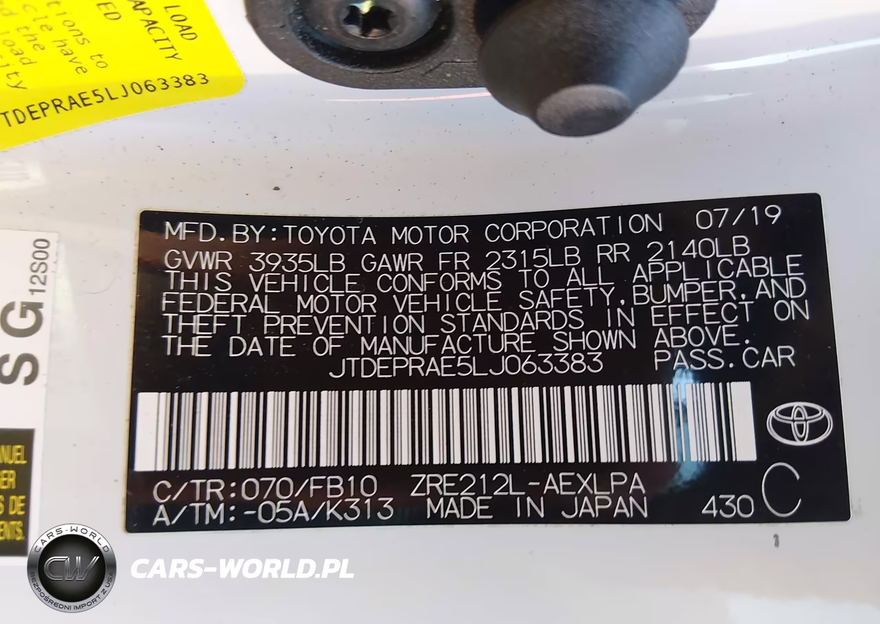 2020 Toyota Corolla Le VIN:JTDEPRAE5LJ063383 - 9