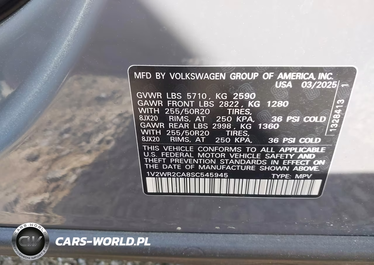 2025 Volkswagen Atlas 2.0T Se W-Technology VIN:1V2WR2CA8SC545945 - 9