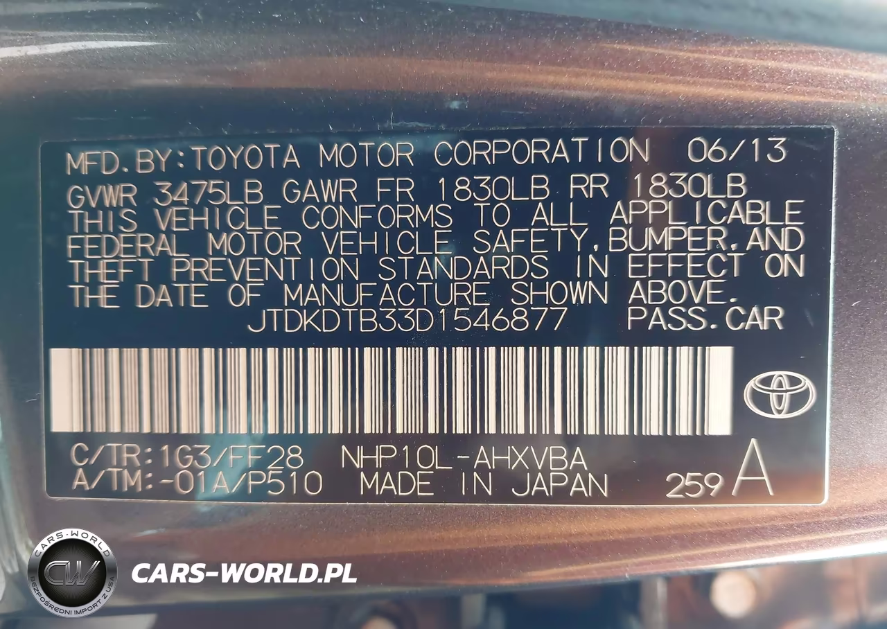2013 Toyota Prius C Four-One-Three-Two VIN:JTDKDTB33D1546877 - 9