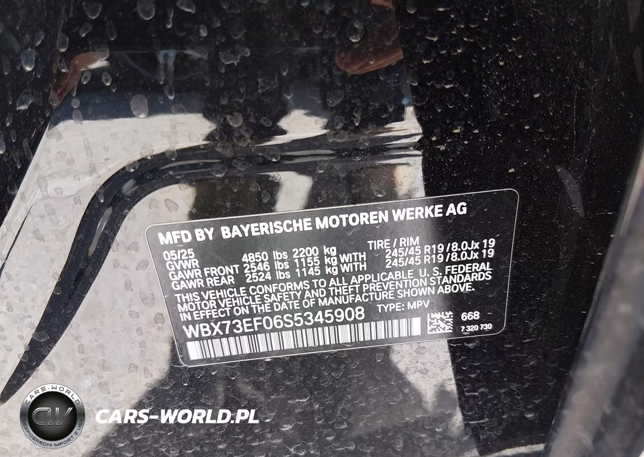 2025 BMW X1 xDrive28I VIN:WBX73EF06S5345908 - 9