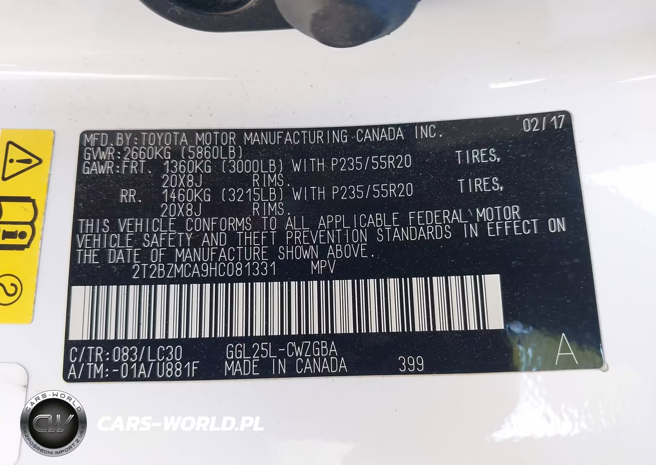 2017 Lexus Rx Rx 350 F Sport VIN:2T2BZMCA9HC081331 - 9