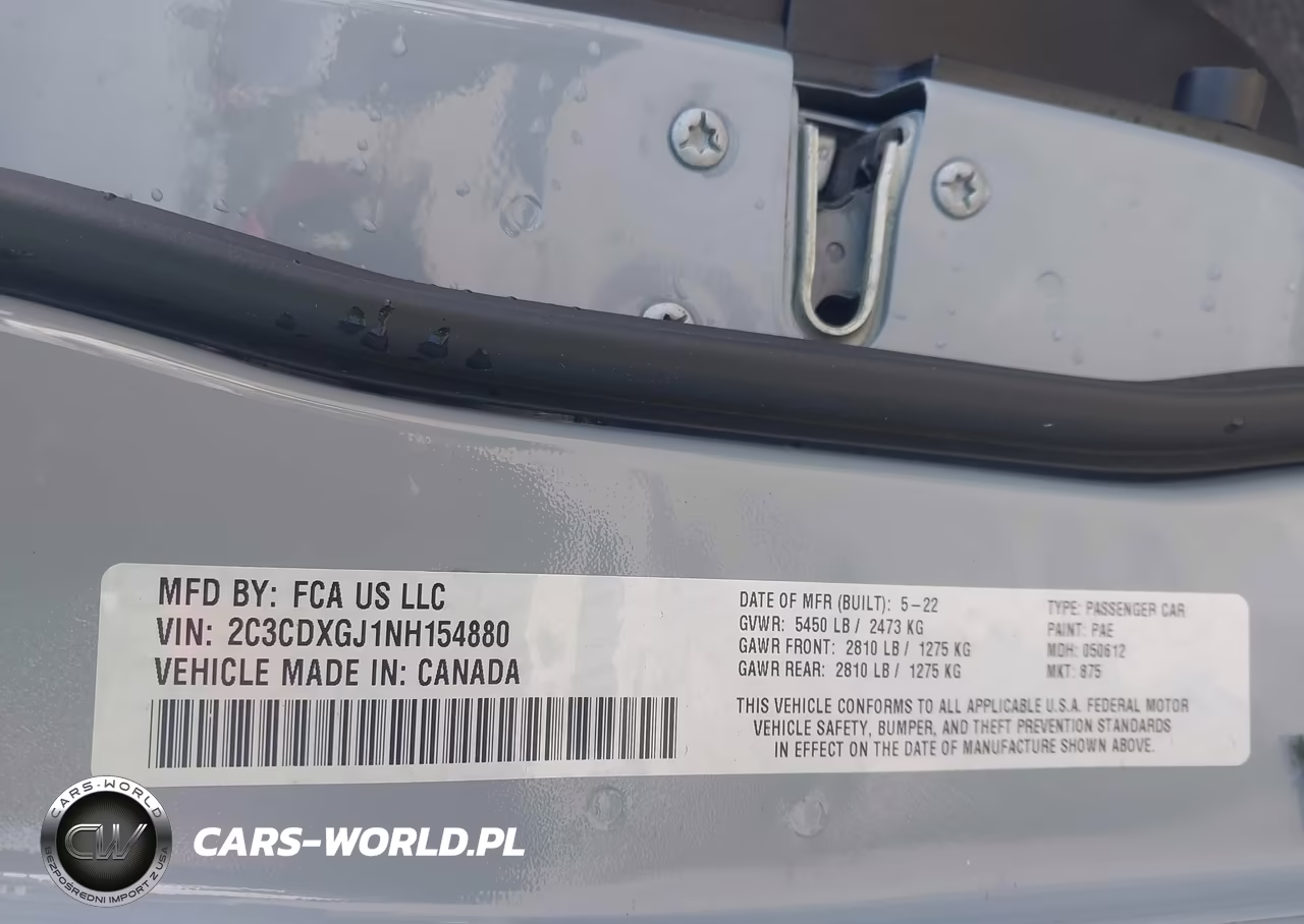2022 Dodge Charger Scat Pack Widebody VIN:2C3CDXGJ1NH154880 - 9
