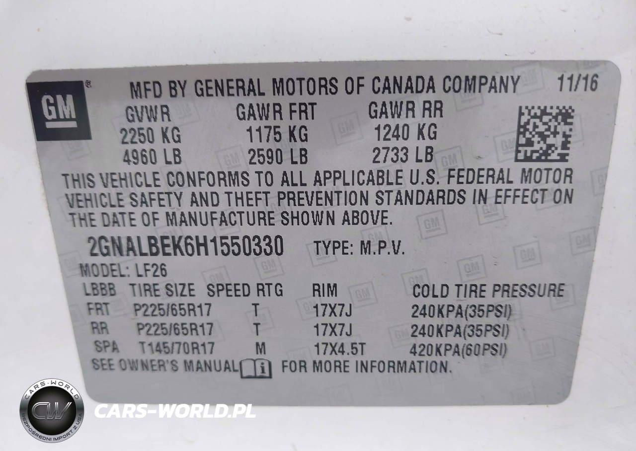 2017 Chevrolet Equinox Ls VIN:2GNALBEK6H1550330 - 9
