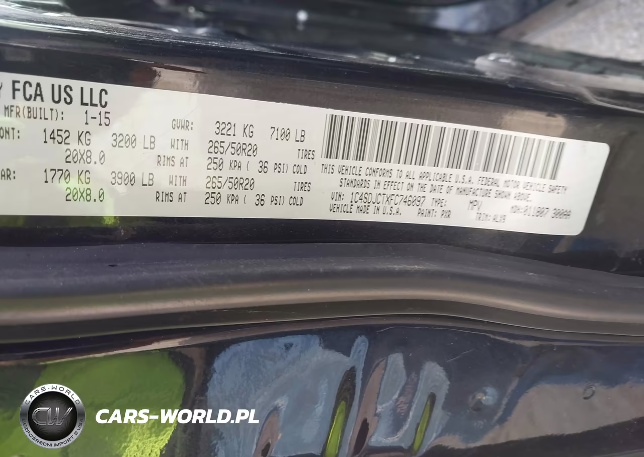 2015 Dodge Durango R-T VIN:1C4SDJCTXFC746097 - 9