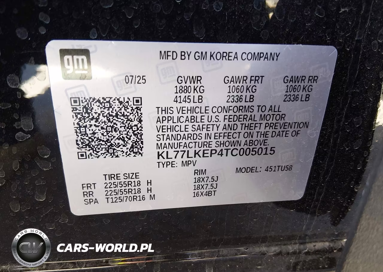 2026 Chevrolet Trax Fwd Activ VIN:KL77LKEP4TC005015 - 9