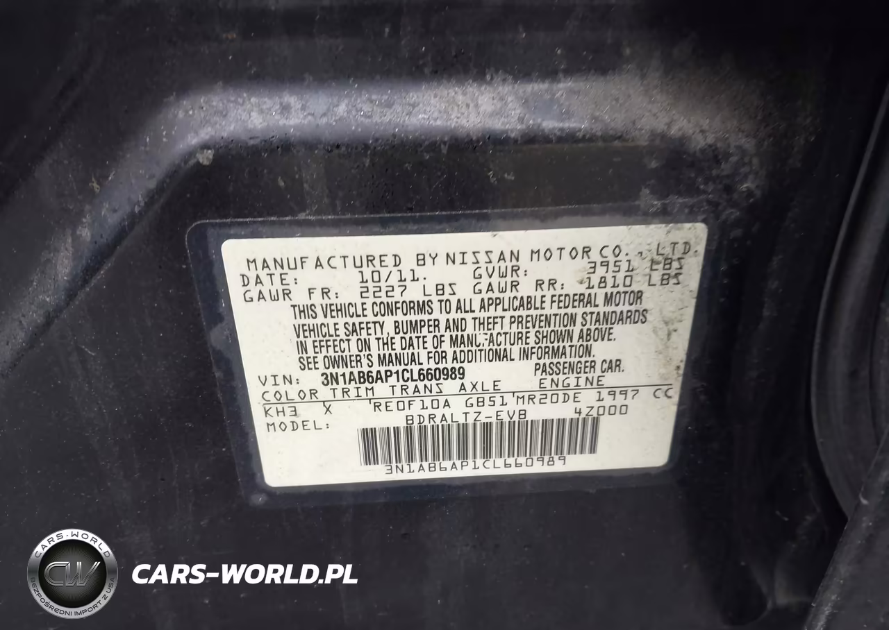 2012 Nissan Sentra 2.0 S VIN:3N1AB6AP1CL660989 - 9