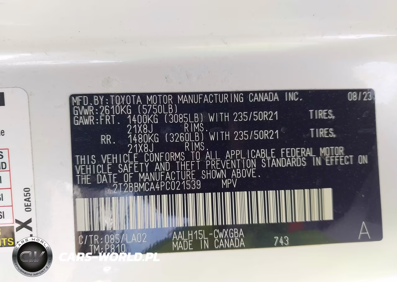 2023 Lexus Rx 350H Luxury VIN:2T2BBMCA4PC021539 - 9