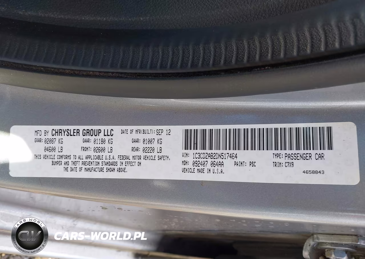 2013 Dodge Avenger Se VIN:1C3CDZAB2DN517464 - 9