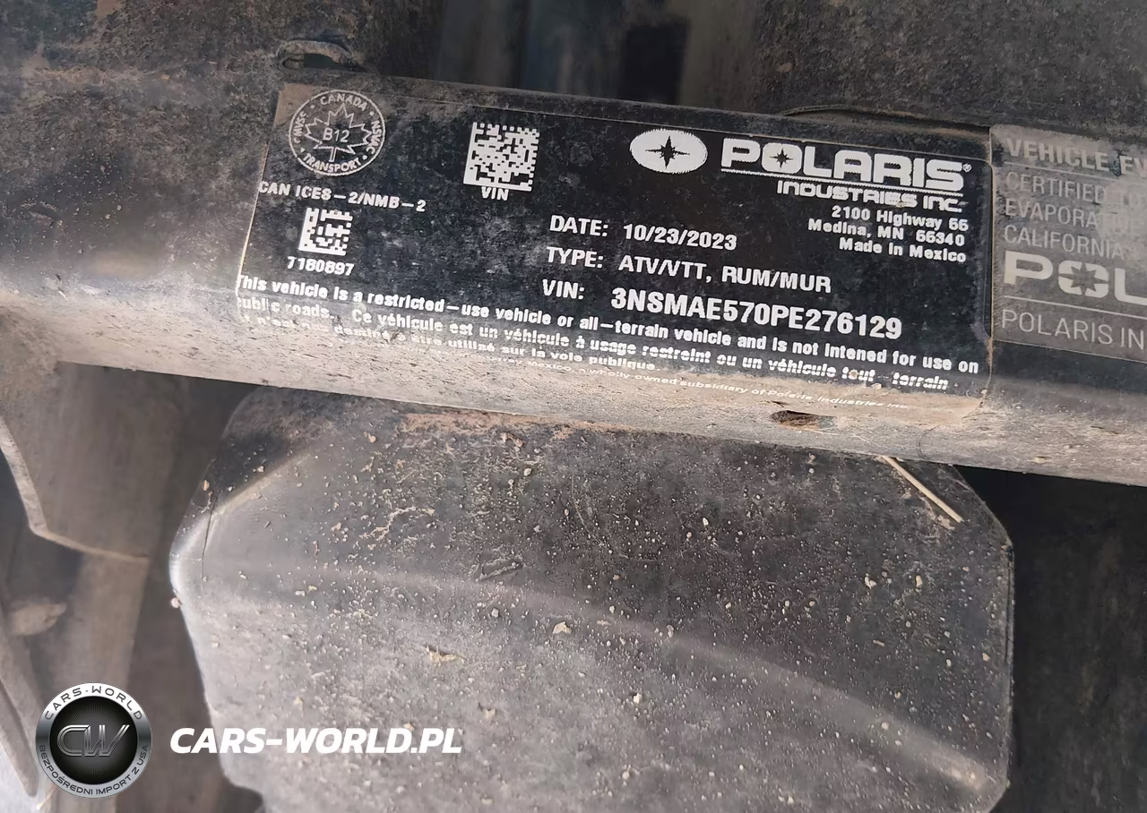 2023 Polaris Ranger Sp 570 Premium VIN:3NSMAE570PE276129 - 10