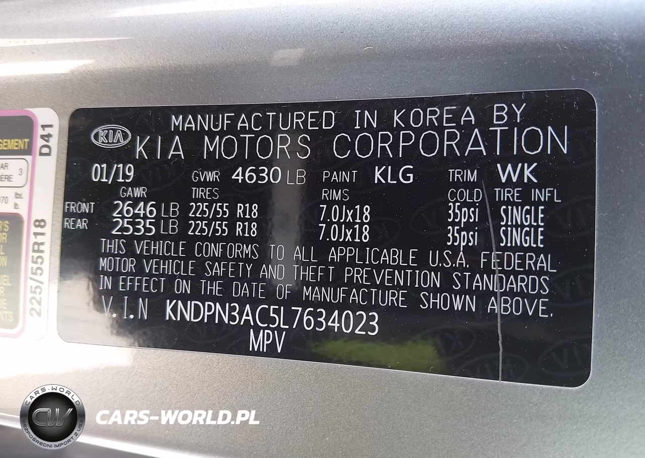 2020 Kia Sportage Ex VIN:KNDPN3AC5L7634023 - 9