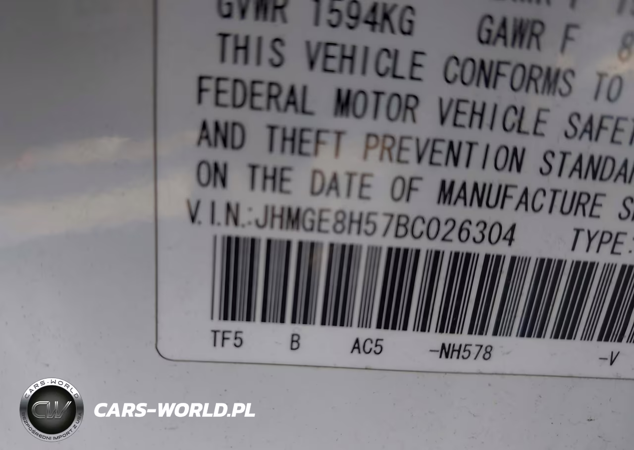 2011 Honda Fit Sport VIN:JHMGE8H57BC026304 - 9