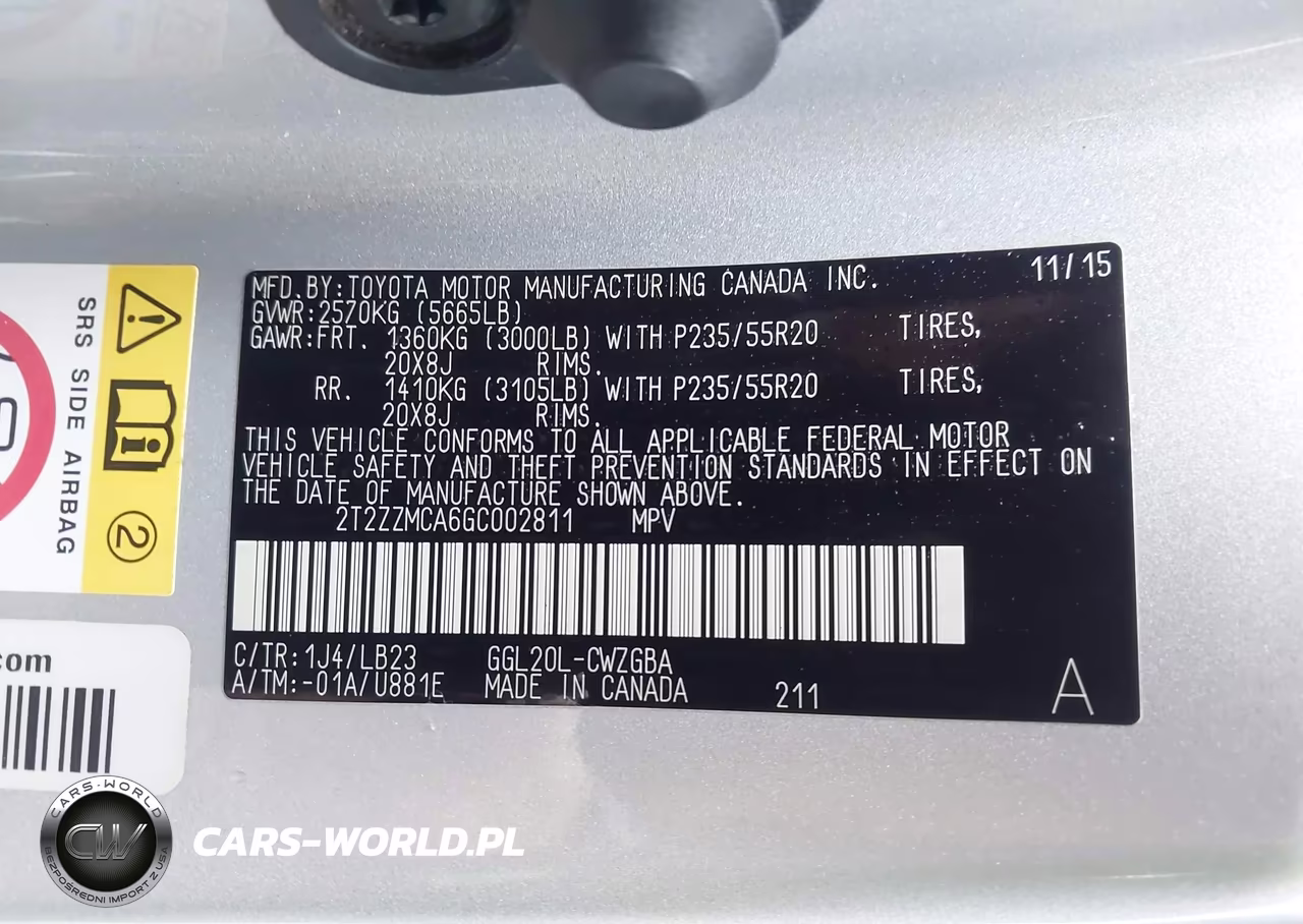 2016 Lexus Rx 350 VIN:2T2ZZMCA6GC002811 - 9