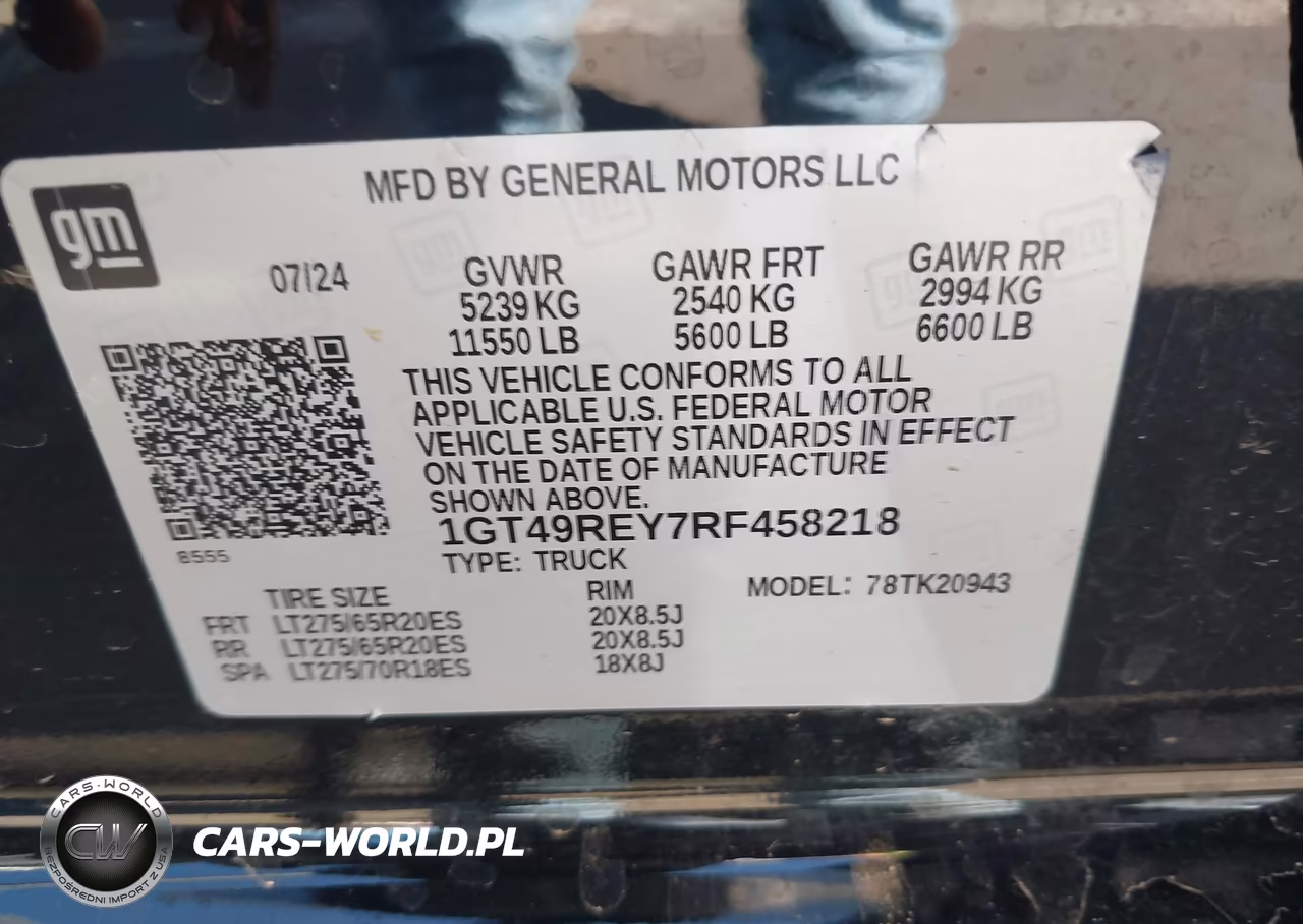 2024 GMC Sierra 2500Hd 4Wd Long Bed Denali VIN:1GT49REY7RF458218 - 9