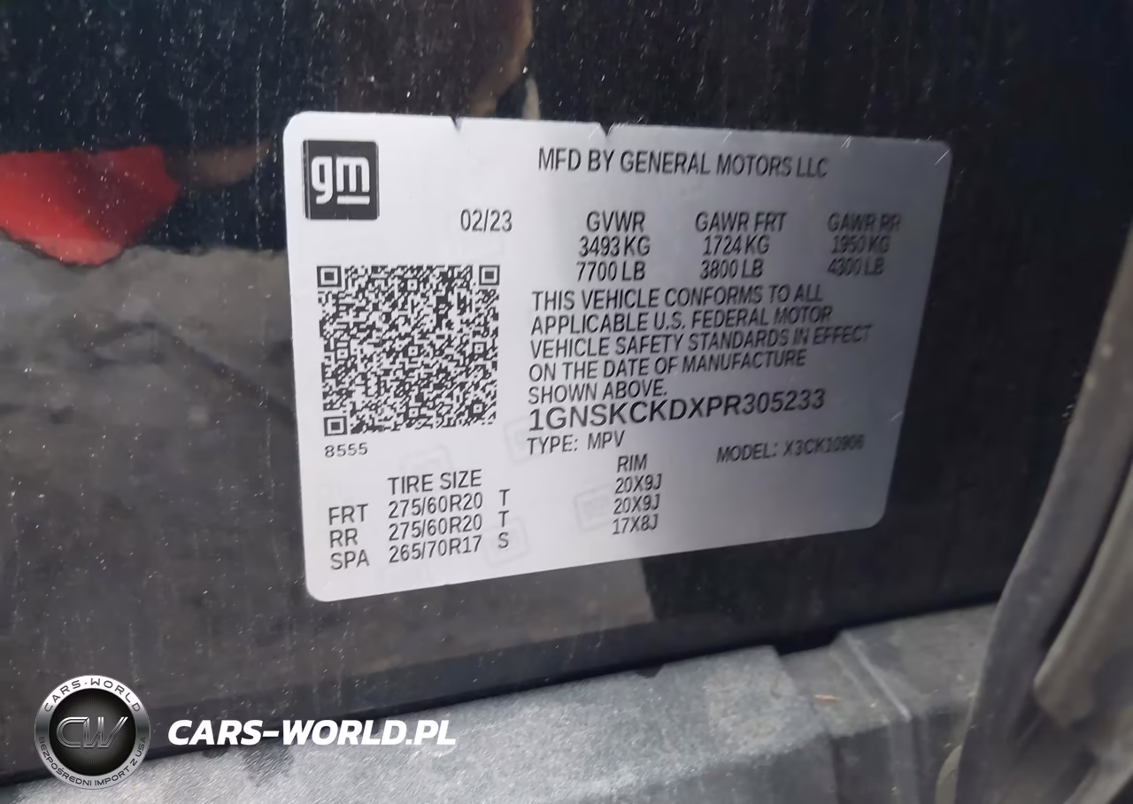 2023 Chevrolet Suburban 4Wd Lt VIN:1GNSKCKDXPR305233 - 9