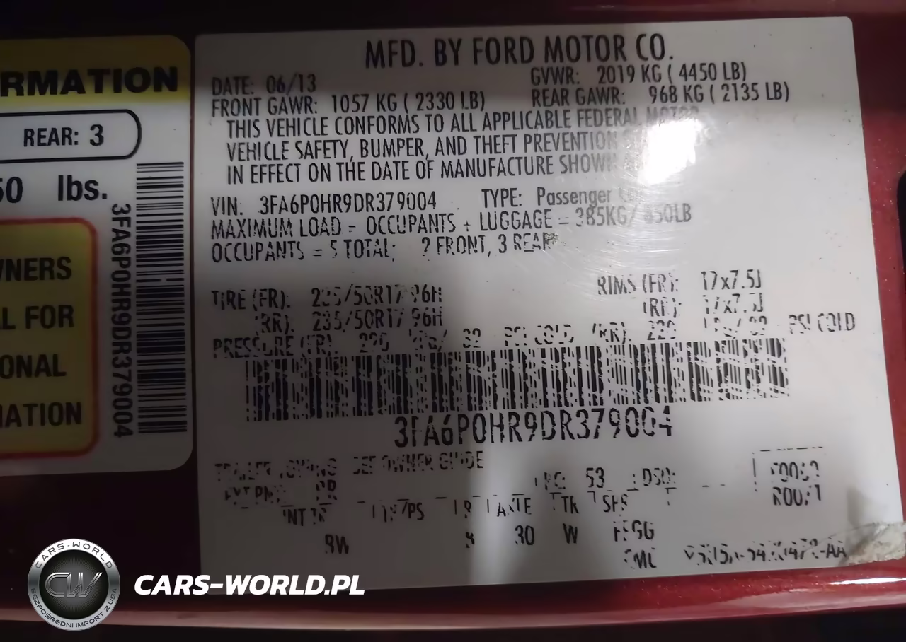 2013 Ford Fusion Se VIN:3FA6P0HR9DR379004 - 9