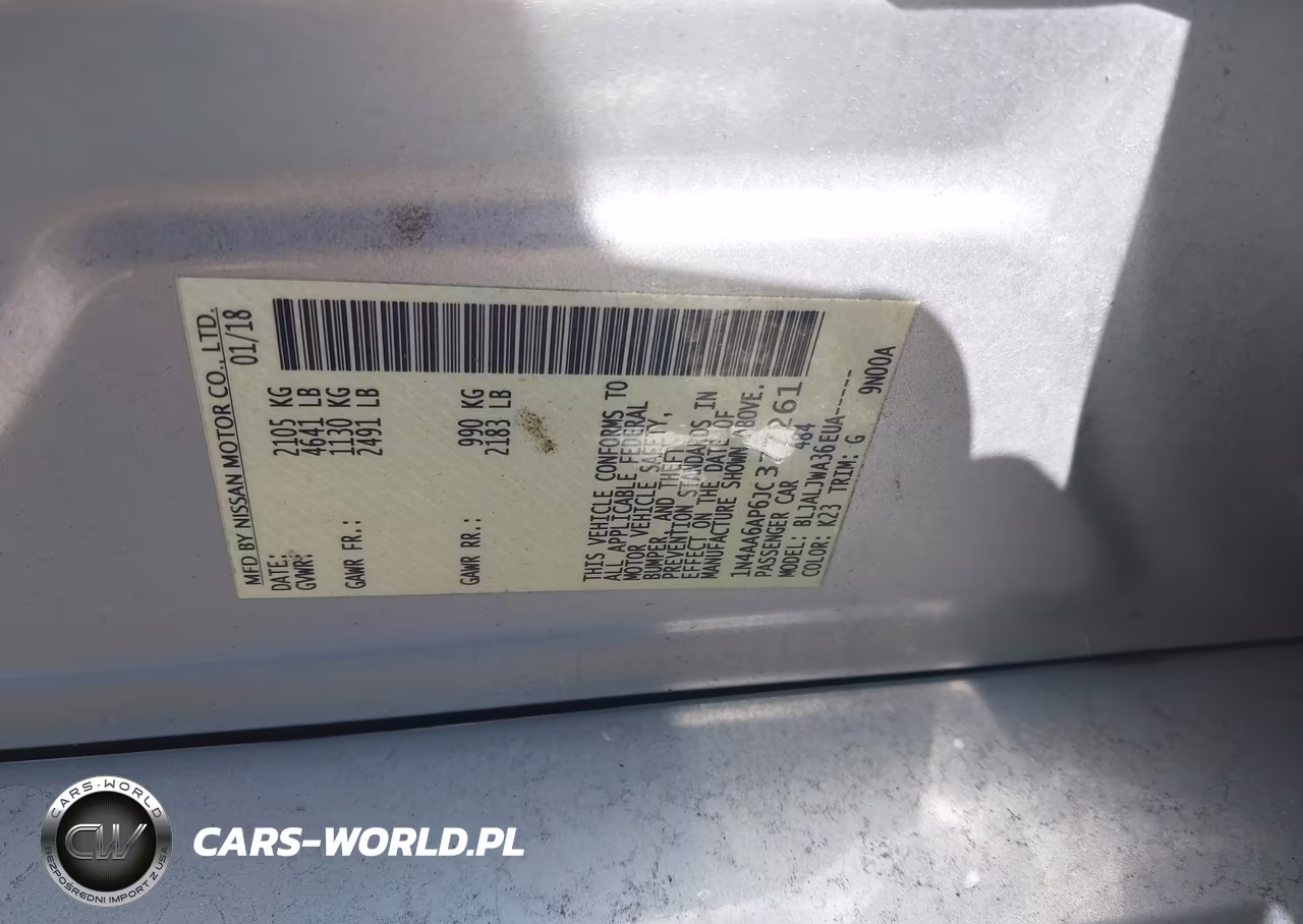 2018 Nissan Maxima 3.5 Sv VIN:1N4AA6AP6JC377261 - 9