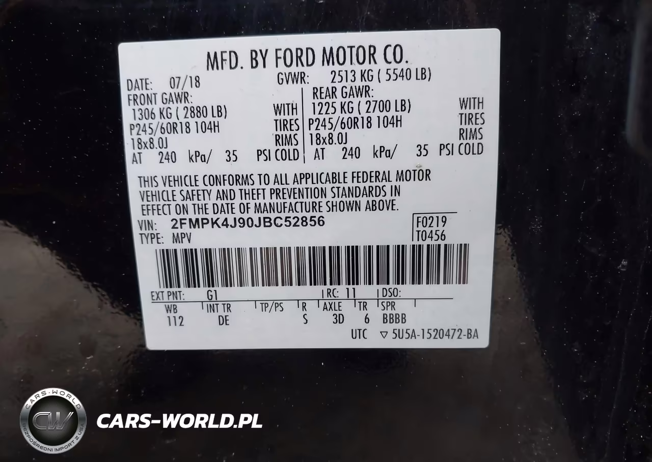 2018 Ford Edge Sel VIN:2FMPK4J90JBC52856 - 9