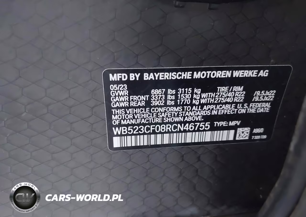 2024 BMW Ix xDrive50 VIN:WB523CF08RCN46755 - 9