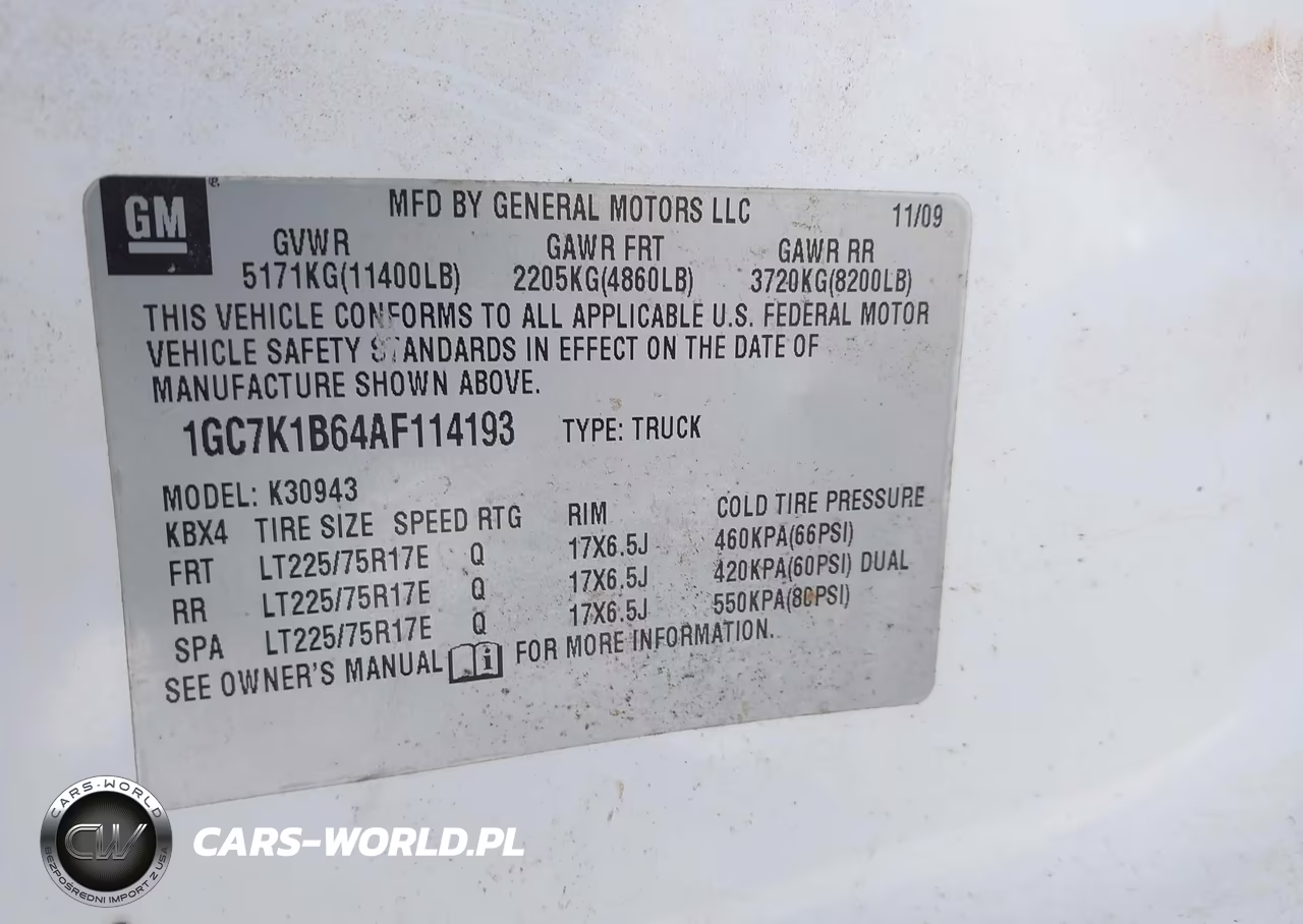 2010 Chevrolet Silverado 3500Hd Ltz VIN:1GC7K1B64AF114193 - 9