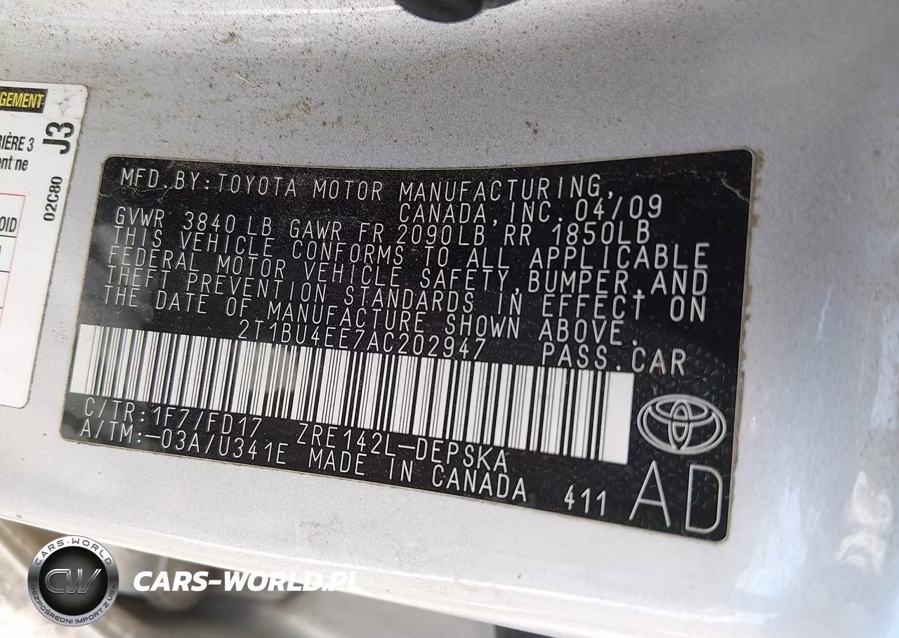 2010 Toyota Corolla S VIN:2T1BU4EE7AC202947 - 9