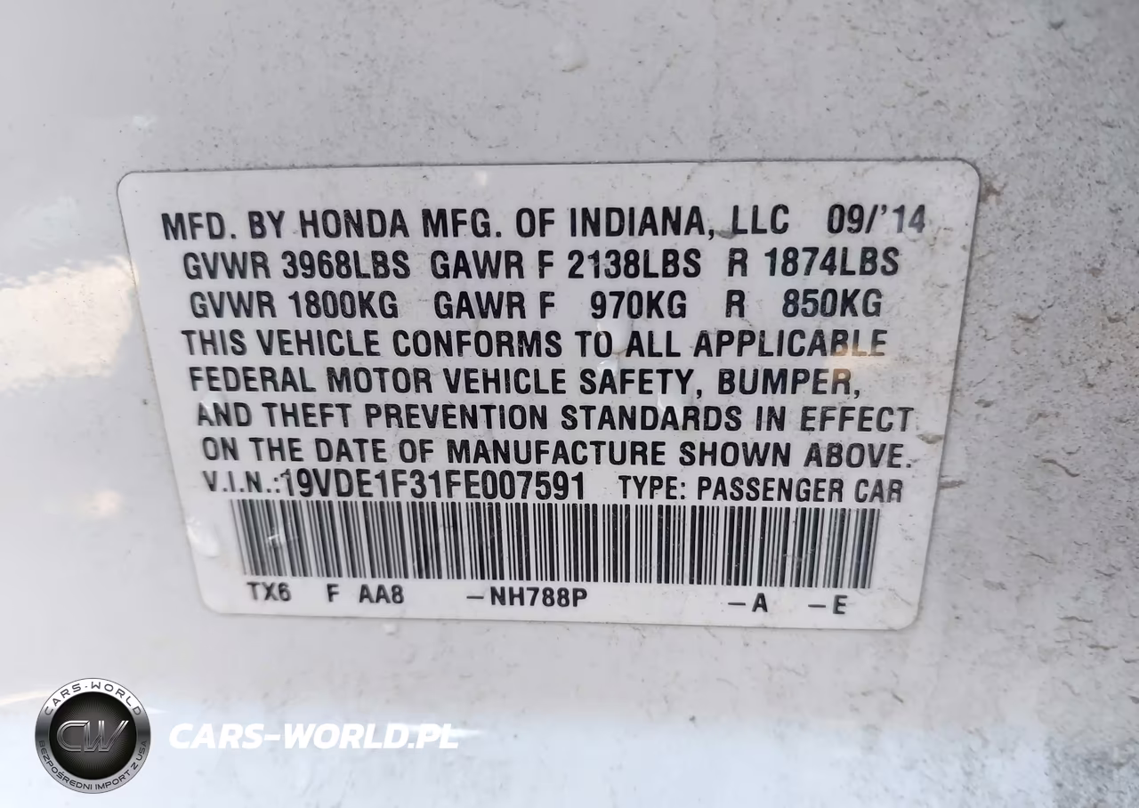 2015 Acura Ilx 2.0L VIN:19VDE1F31FE007591 - 9