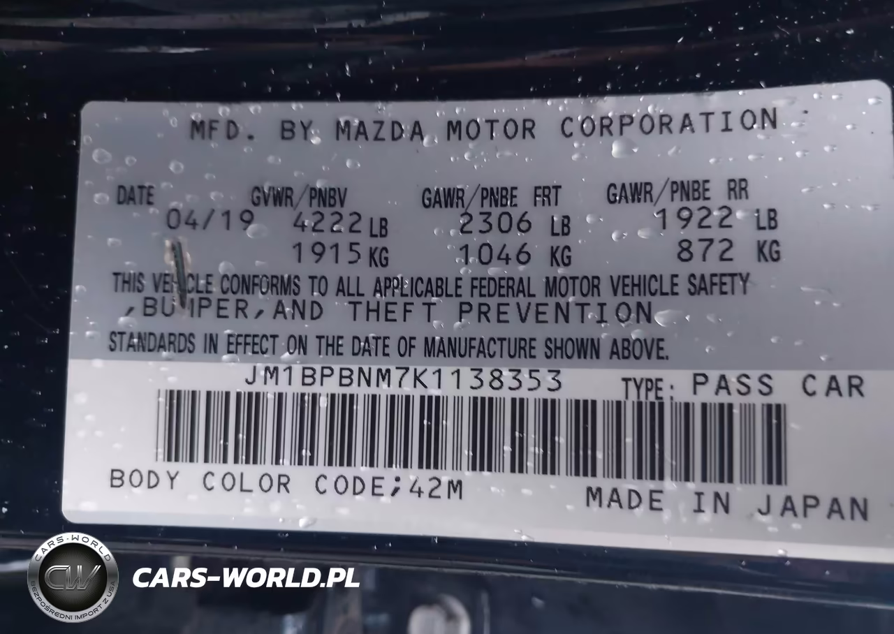 2019 Mazda Mazda3 Premium Package VIN:JM1BPBNM7K1138353 - 9
