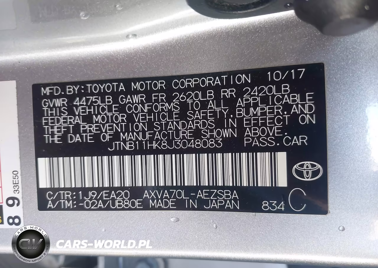 2018 Toyota Camry Se VIN:JTNB11HK8J3048083 - 9