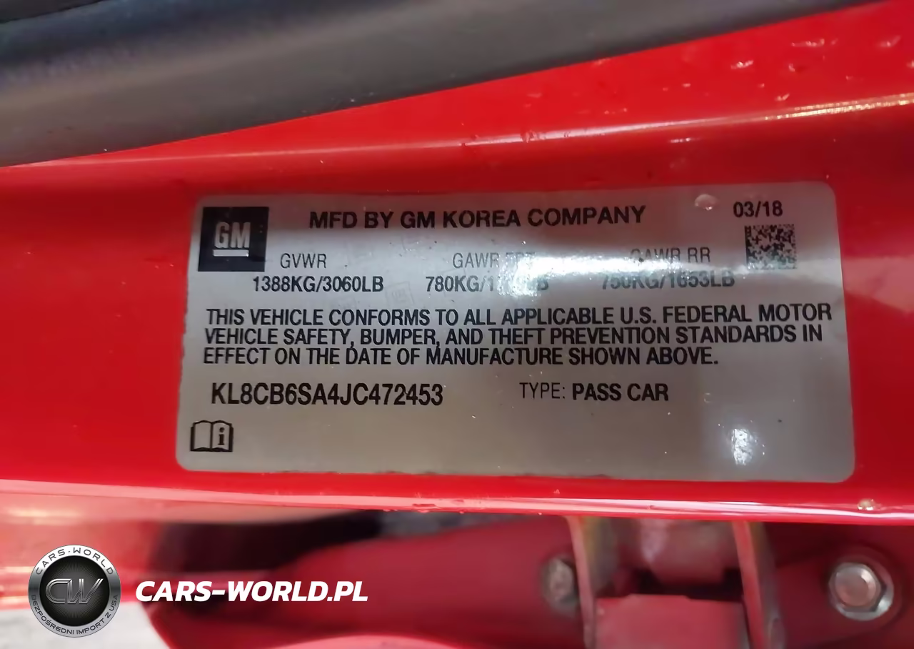 2018 Chevrolet Spark Ls Cvt VIN:KL8CB6SA4JC472453 - 9