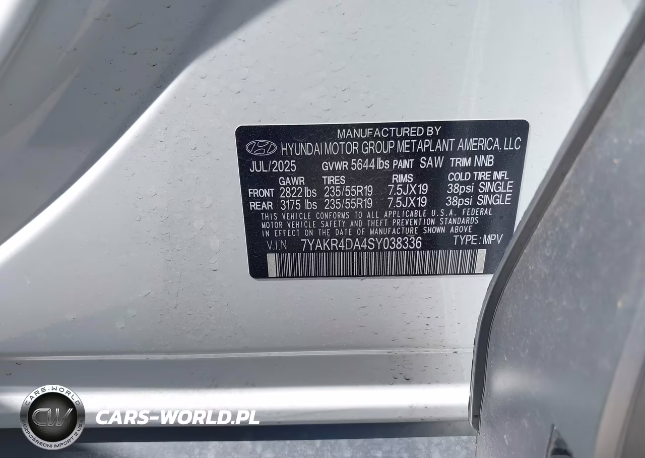 2025 Hyundai Ioniq 5 Limited VIN:7YAKR4DA4SY038336 - 9
