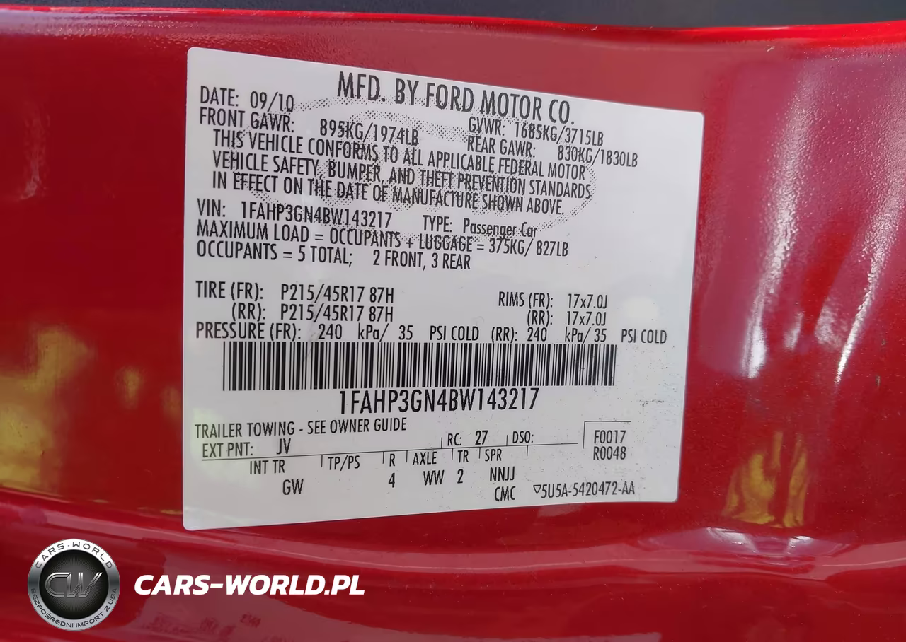 2011 Ford Focus Ses VIN:1FAHP3GN4BW143217 - 9