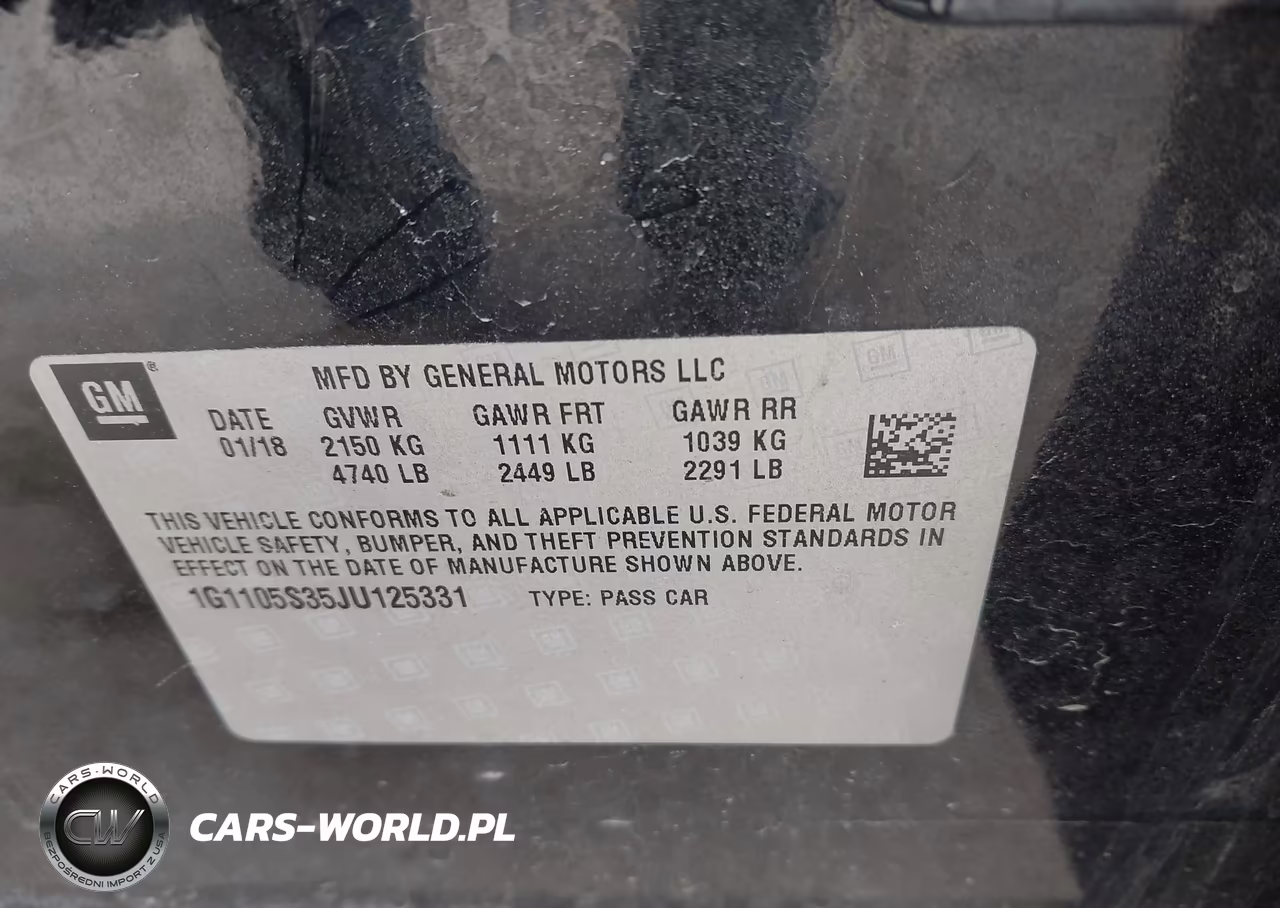 2018 Chevrolet Impala 1Lt VIN:1G1105S35JU125331 - 9