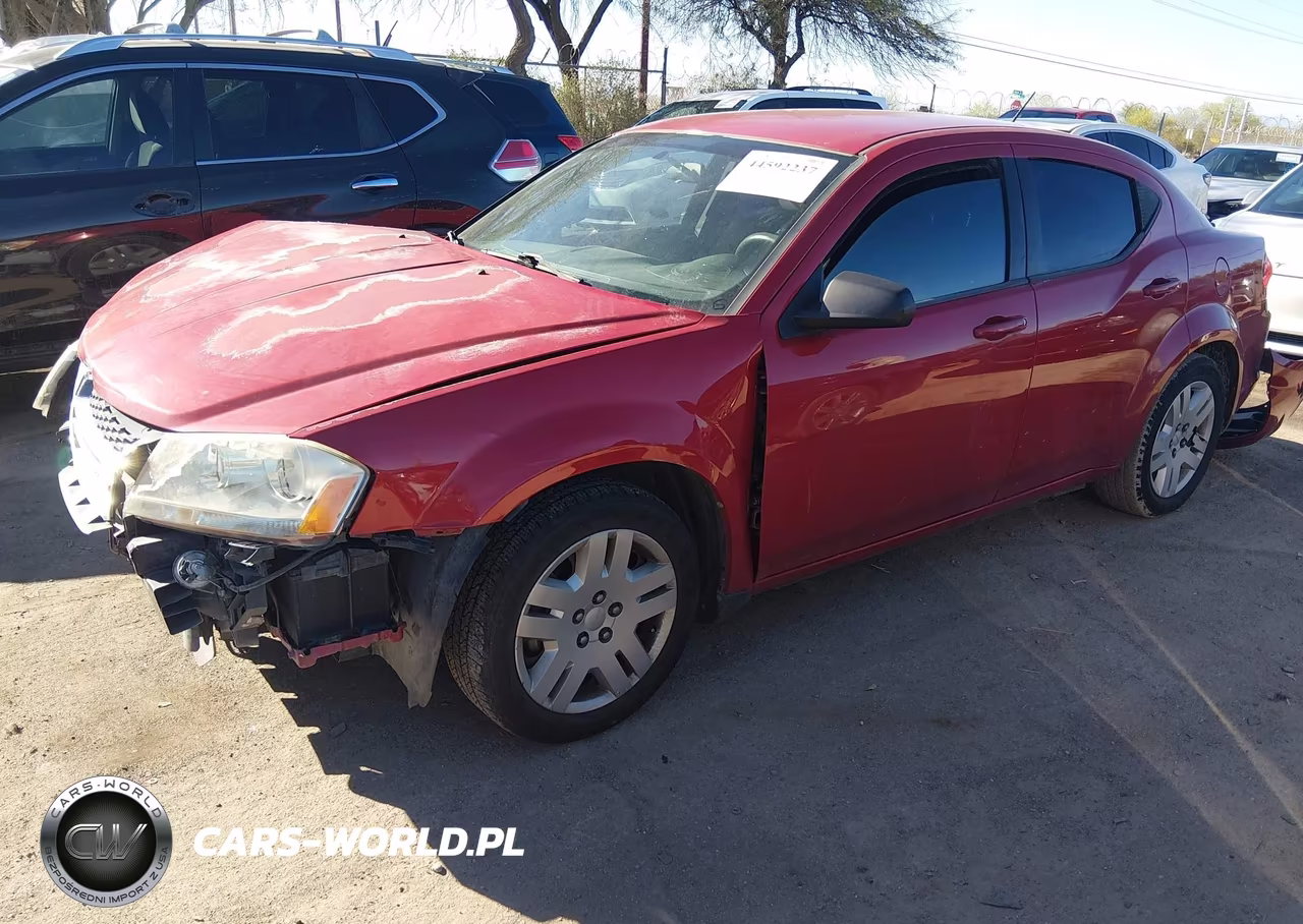 2013 Dodge Avenger Se VIN:1C3CDZAB7DN766875 - 2