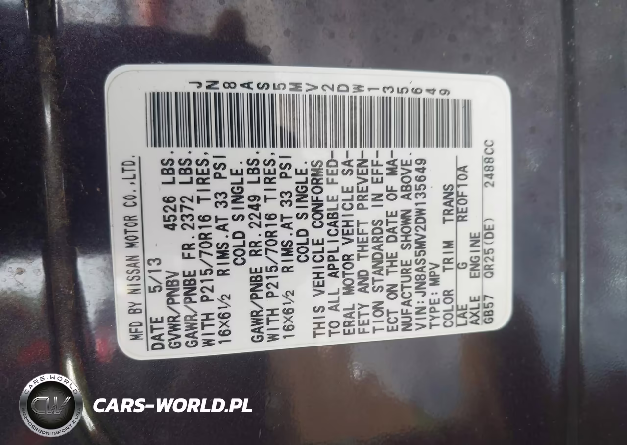 2013 Nissan Rogue S VIN:JN8AS5MV2DW135649 - 9