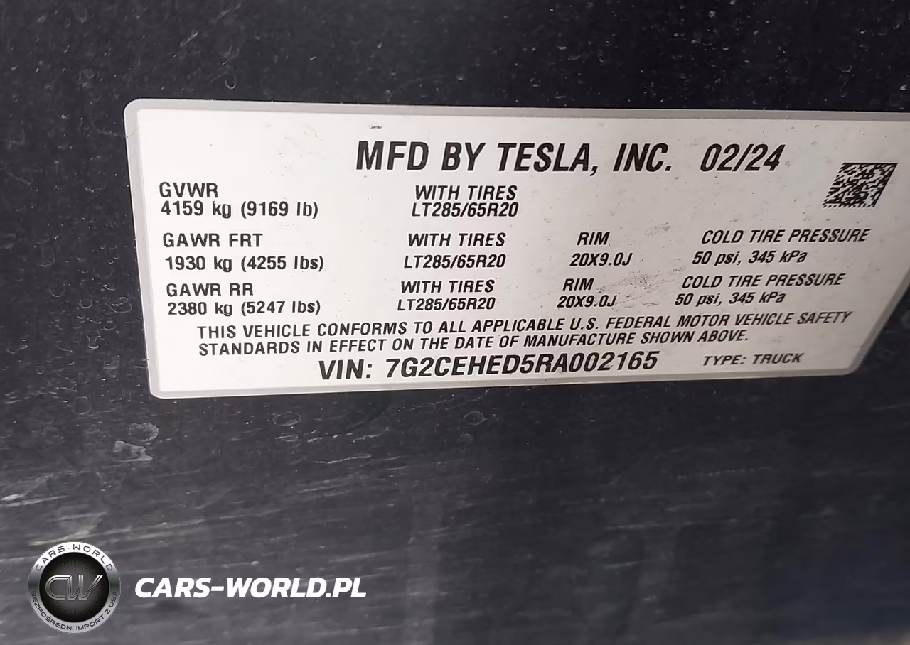 2024 Tesla Cybertruck All-Wheel Drive VIN:7G2CEHED5RA002165 - 9