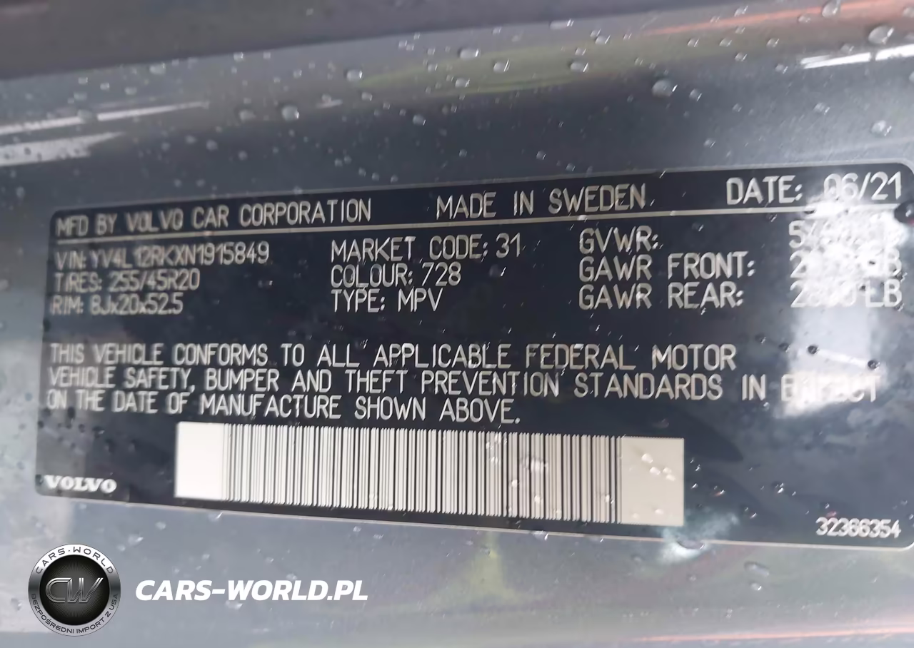 2022 Volvo Xc60 B5 Momentum VIN:YV4L12RKXN1915849 - 9