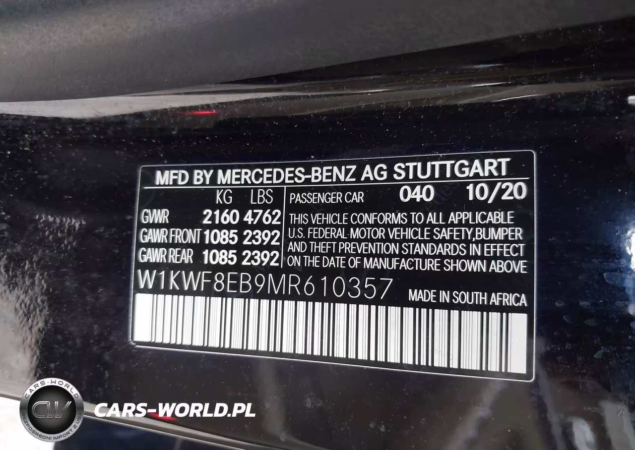 2021 Mercedes-Benz C 300 4Matic VIN:W1KWF8EB9MR610357 - 9